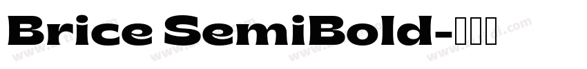 Brice SemiBold字体转换